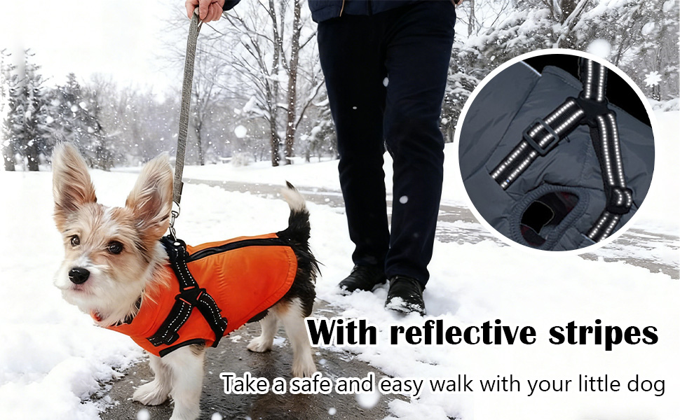 Зимовий одяг для собак ZoneYan, чорний, XS: теплий, водовідштовхуючий, з регулюванням та світловідбиваючими елементами