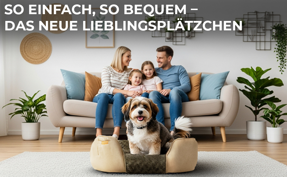 Зручне собаче ліжко: м'яке та затишне, для маленьких собак (колір коричневий, розмір L)