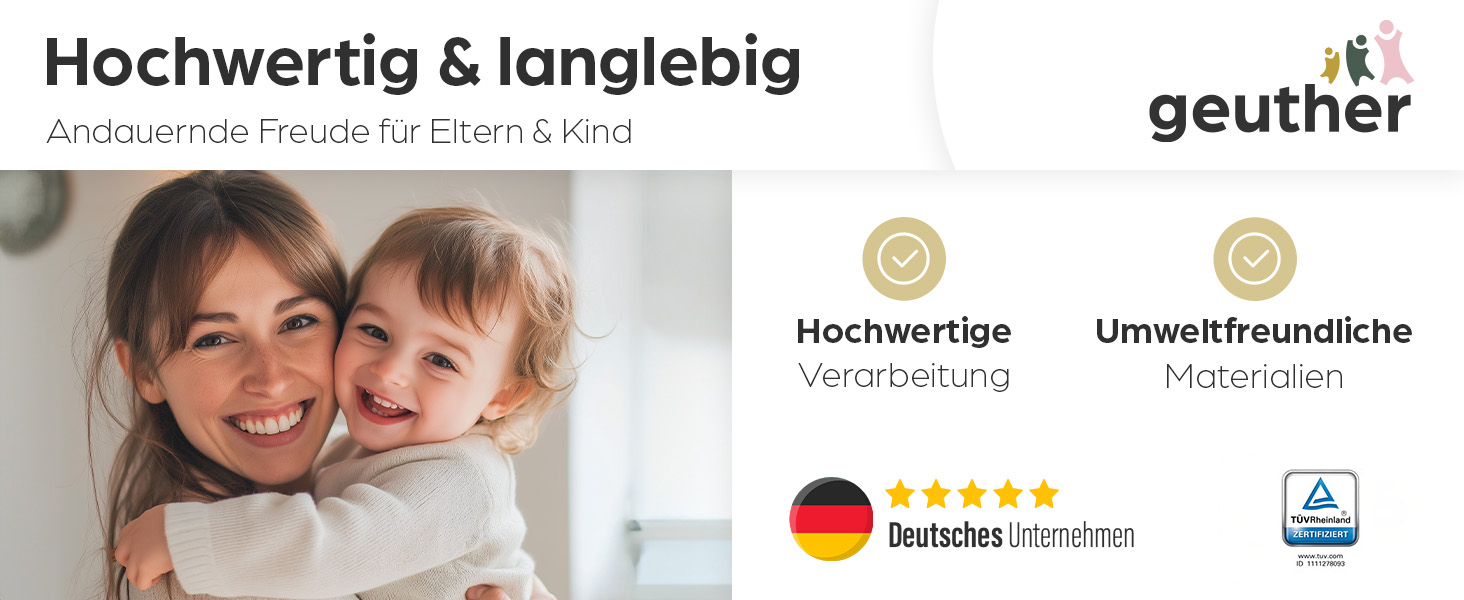 Захист для сходів Geuther Oris | Дверний захист для сходів з кріпленням, ширина 67-95 см | Стабільний захист з розпашною дверцятами | Дерев'яне дитяче гiтер, натуральний лак 67-95 см