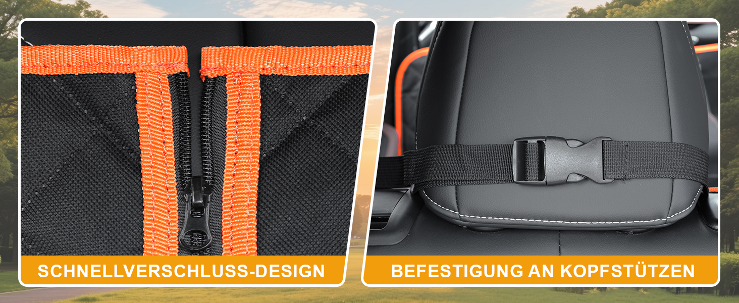 Захист для заднього сидіння авто для собак, 600D, водовідштовхувальний, стійкий до подряпин, з боковими захистами та оглядовим вікном, універсальний, для собак