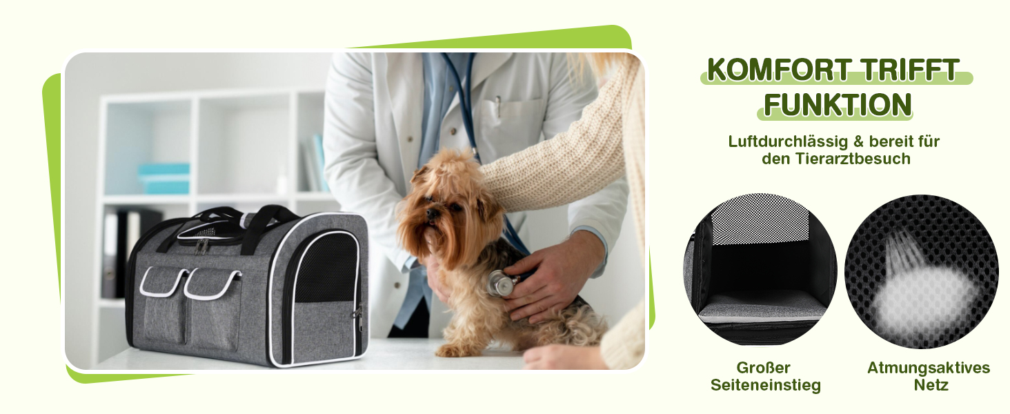 Рюкзак-переноска для котів та собак ALLSOPETS, до 10 кг, сірий, L