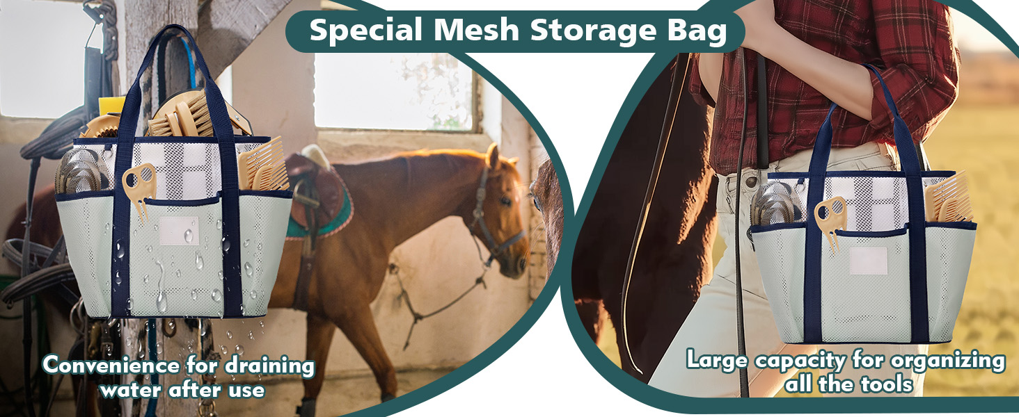 Набір для догляду за конем GHWMYD 13 предметів: щітки, гребінці, інструменти для грумінгу