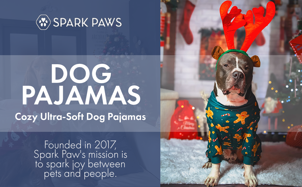 Піжама для собак Spark Paws, ультрам'яка, 4-стороння еластичність, післяопераційний одяг, сорочка-комбінезон для маленьких, середніх та великих собак - M (Gingerbread Man, XL: 10-16kg)