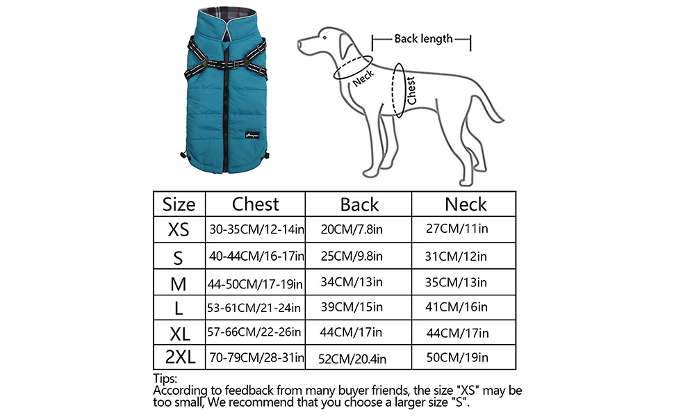 Водонепроникний теплий зимовий одяг для собак, розмір M (довжина спини 34 см), колір зелений. Підходить для маленьких собак, цуценят, для прогулянок на вулиці. З коміром та блискавкою.