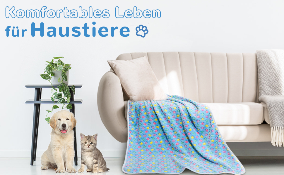 М'яка ковдра для собак та котів Demigeat, 3 шт. - тепла та зручна ковдра для лежанки, переноски, подорожей. Підходить для маленьких та середніх тварин.