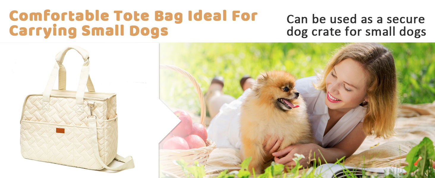 LCUHAVA Сумка-переноска для собак маленьких порід, до 5 кг, 41 x 30 x 18 см, складана, дихаюча, з ременем безпеки, для собак, кроликів, котів