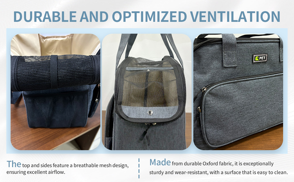 Сумка для собак та котів KZARYVEXIS, світло-блакитна, для подорожей та прогулянок