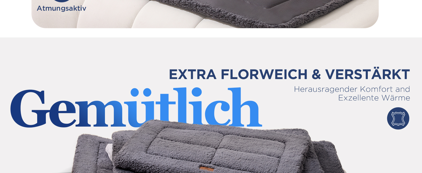 Килимок для собак Joydeco 74x53 см - двосторонній, з флісу, для переносок та кліток. Підходить для середніх та маленьких собак. Темно-сірий колір