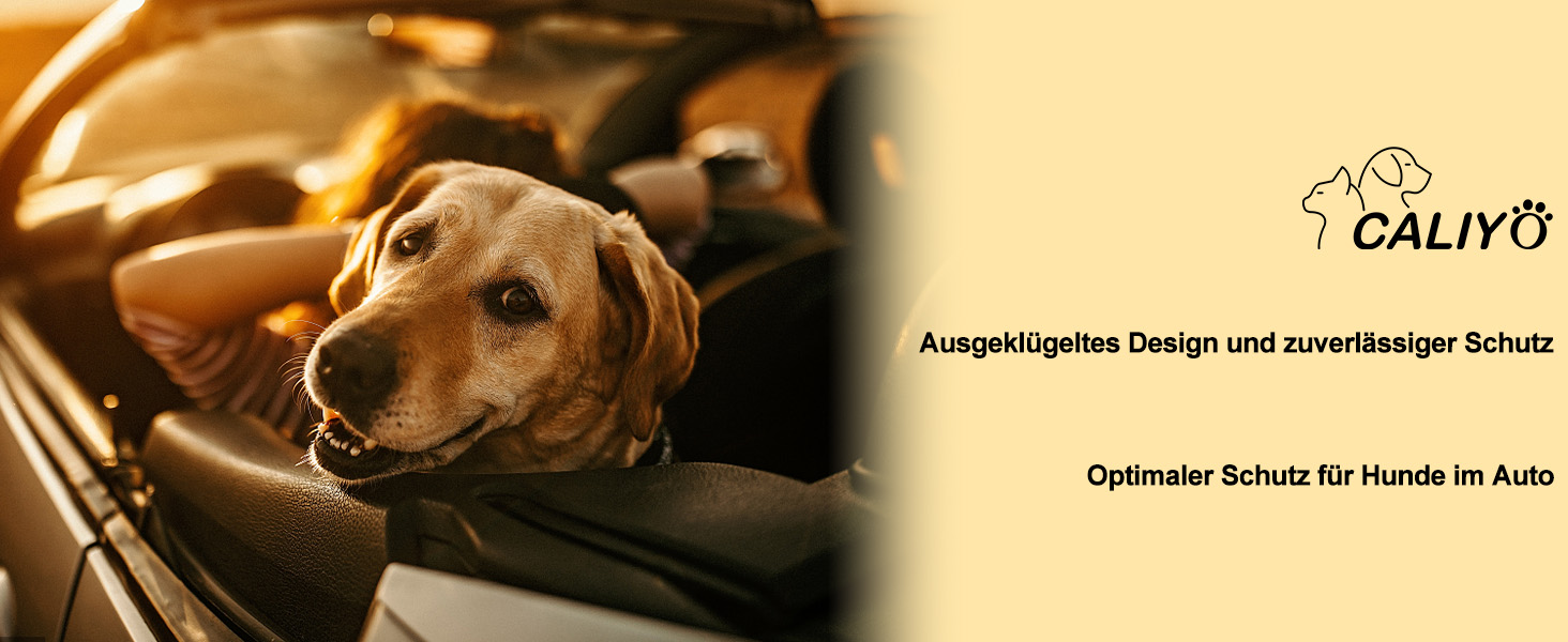Килимок для собак у машину Caliyo, захист заднього сидіння, водовідштовхувальний, антикіготок, універсальний (Чорний)
