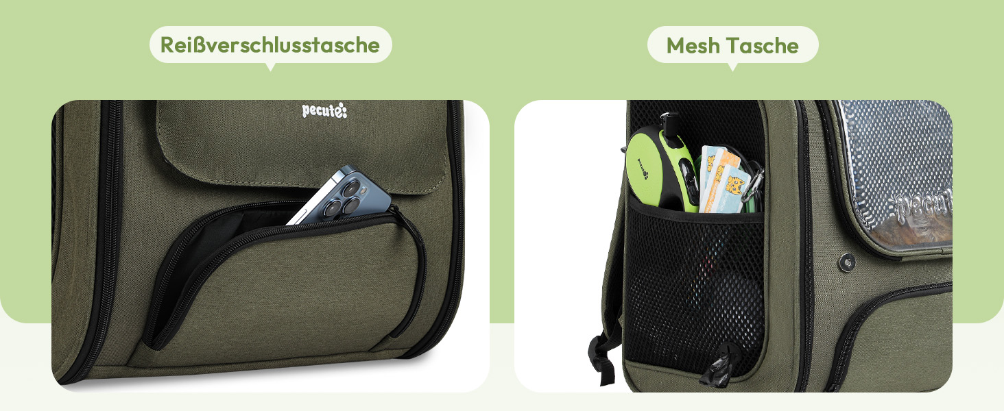 Рюкзак для кота Pecute з сіткою, дихаючий рюкзак-переноска для собак і котів, сірий (42*32*26 см)