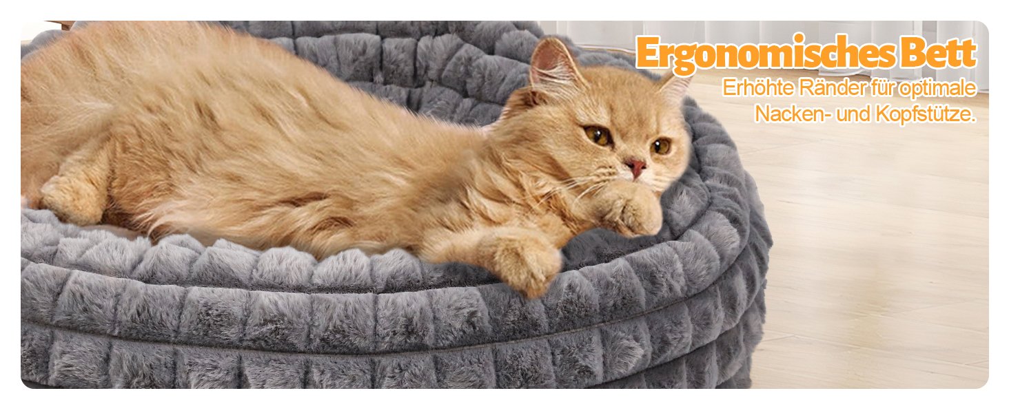 Кігтеточка-ліжко для котів XIAPIA, 58x20 см, сіре, м'яке та тепле, з ортопедичним дном