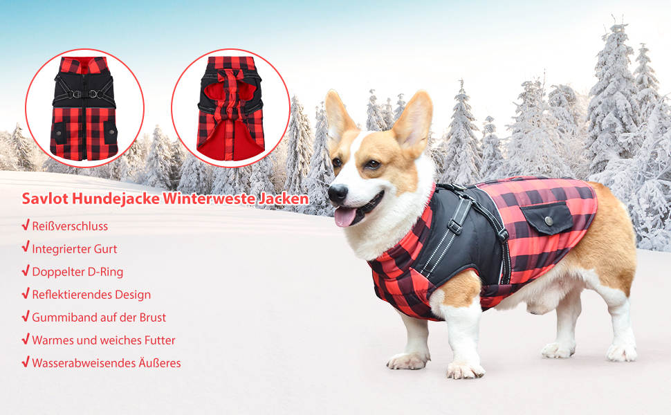 Теплий зимовий одяг для собак: флісова жилетка, куртка з блискавкою, водонепроникний одяг для холодної погоди (L, Синій)