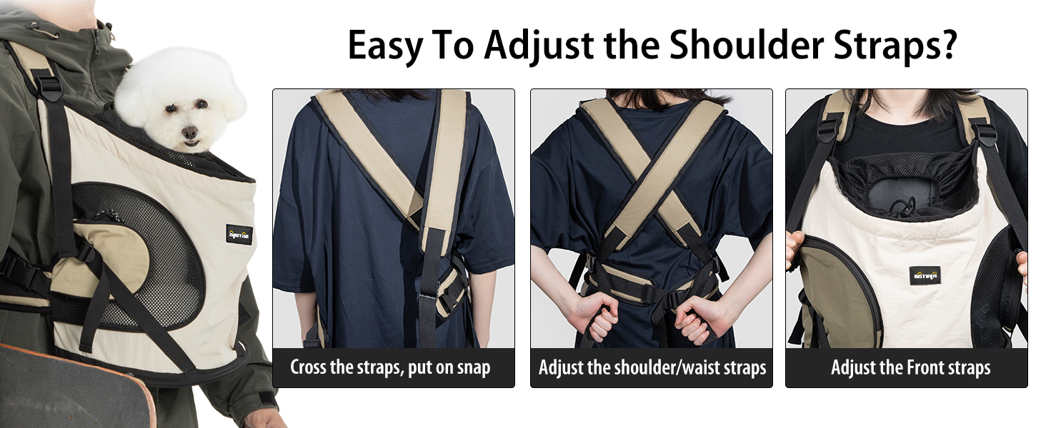 NATUYA Сумка-переноска для собак, переноска для тварин з м'яким дном, 2 кишені на блискавці, для подорожей, хаджінгу, переноска для собак з переднім доступом (Сірий)