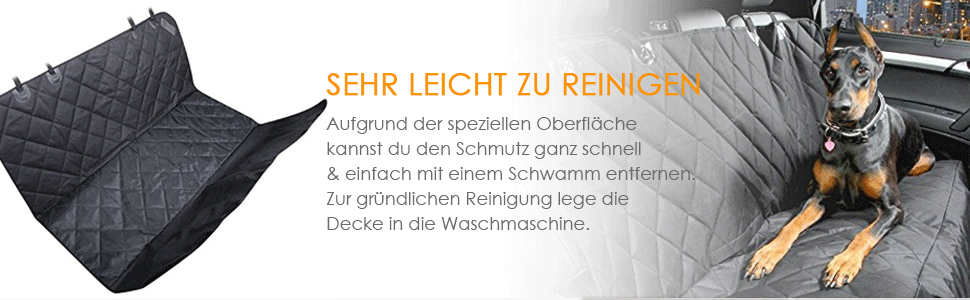 Захисна автомобільна ковдра Eleoption: водовідштовхувальна, антиковзаюча, для собак, сидінь, багажника, заднього сидіння (чорна)