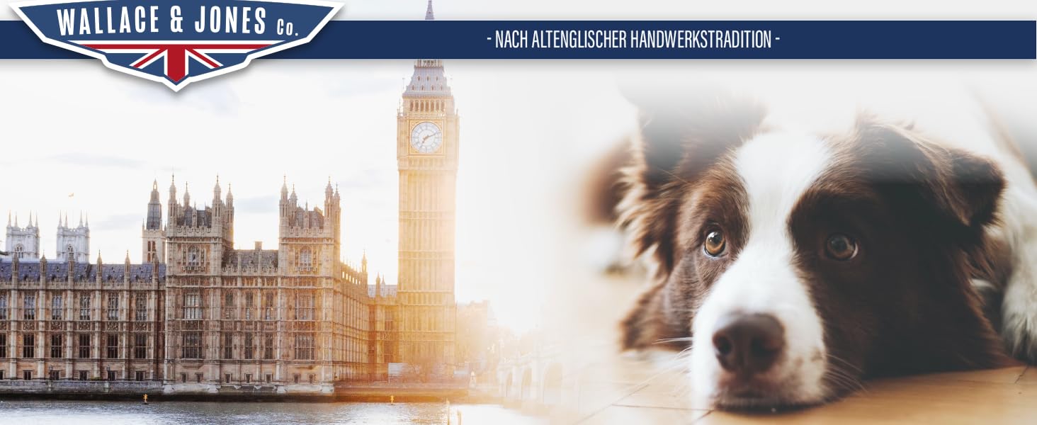 Кругле ліжко для собак Wallace & Jones Grace - зручний лежак для собак середніх порід | М'яке ліжко з бортиками, неслизьке | Колір коричнево-бежевий | Розмір M | 60 x 60 x 18 см