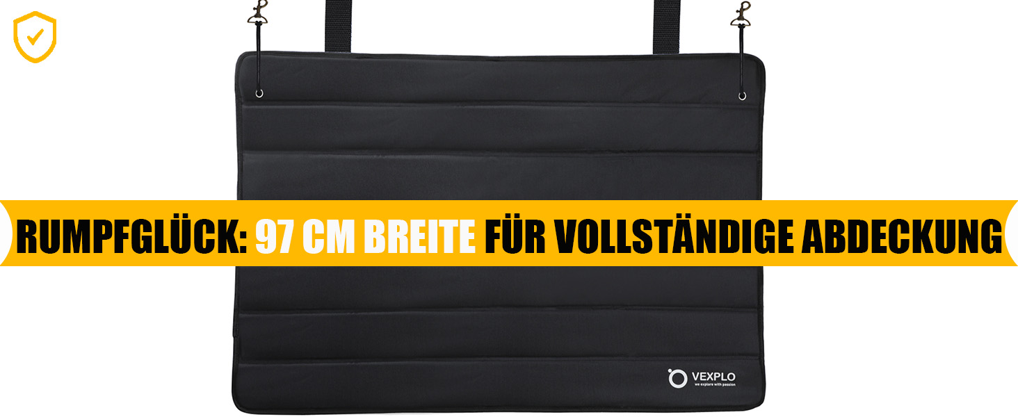 Захист для краю вантажного відсіку автомобіля, розкладний, 96 x 63 см - захист від подряпин для собак та вантажів