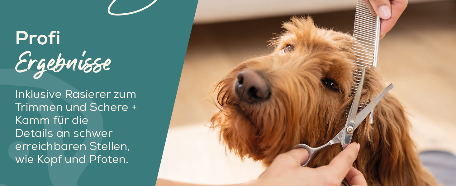 Машинка для стрижки шерсті Beurer Love Your Pet Fluffy для собак та котів, тихий триммер, 9-в-1 набір для грумінгу