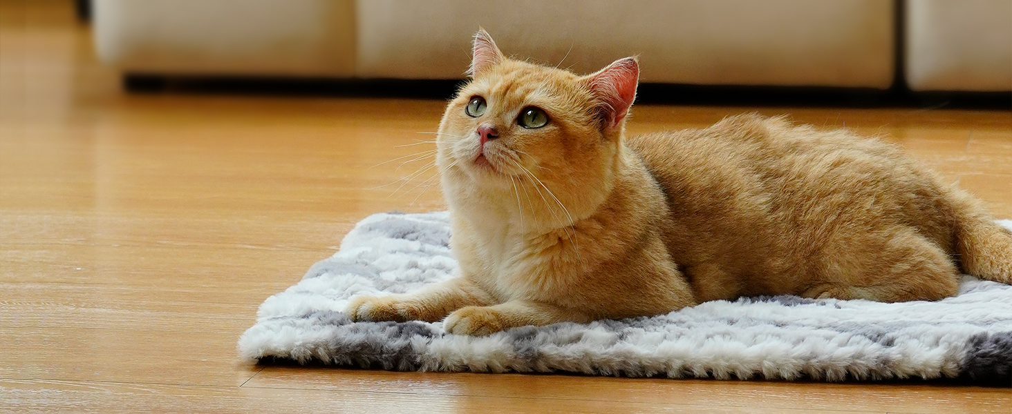 Тепла ковдра для котів та собак, самонагріваюча килимок-ковдра, 75x50 см, сірий