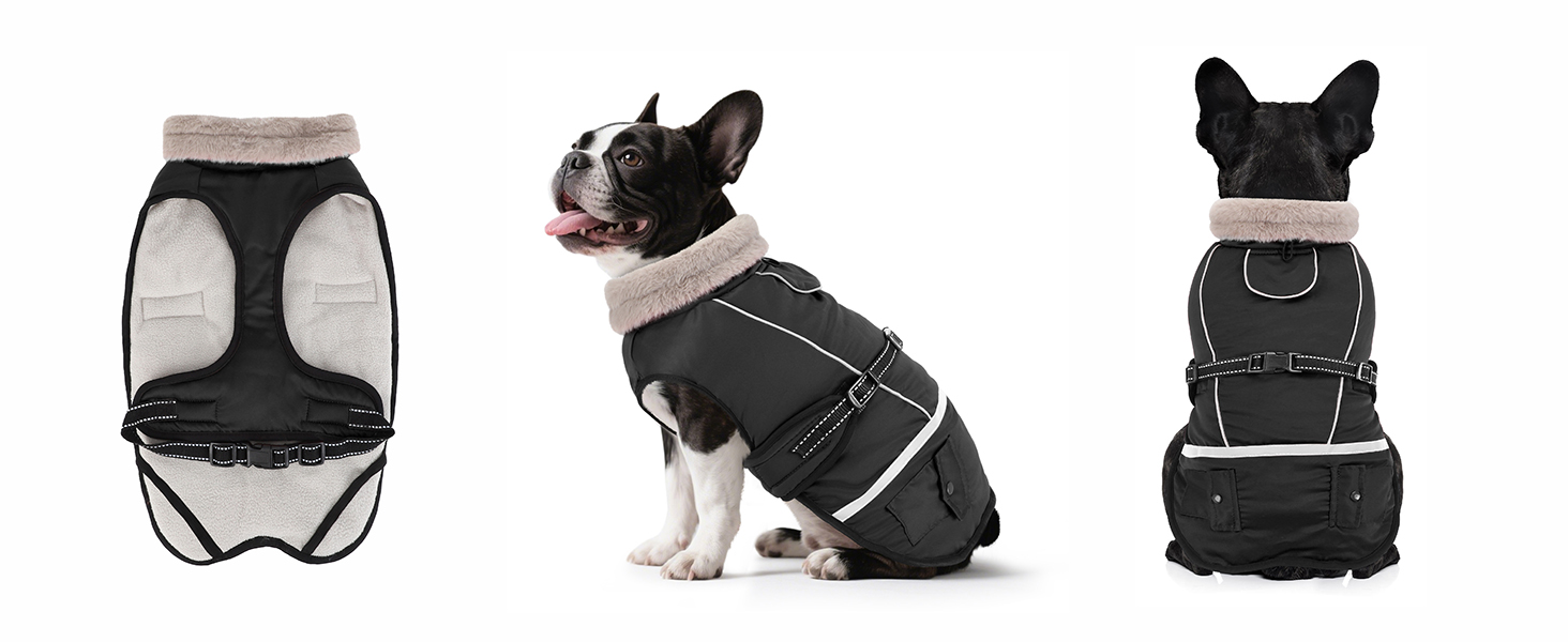 Зимовий одяг для собак, водонепроникна куртка для великих собак з регульованими лямками, теплий одяг для собак з флісу, світловідбиваючі смуги, підходить для лабрадорів, оливковий, XL