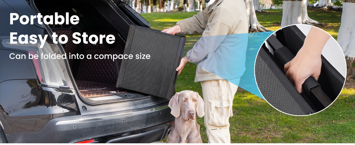 Рампа для собак у машину, розкладна, 180 см, для великих собак, протиковзка, 44 см ширина, до 110 кг