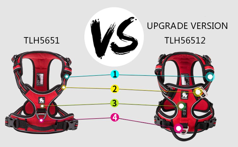 Шлейка для собак WINHYEPET Truelove No Pull TLH56512, сіра, розмір S, відбиваюча, регульована, м'яка, для прогулянок