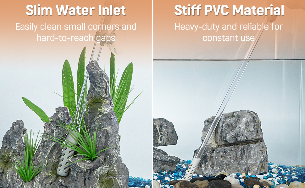 Набір для чищення акваріума Pawfly: сифон, пилосос, шланг 1,8 м, інструмент для очищення ґрунту