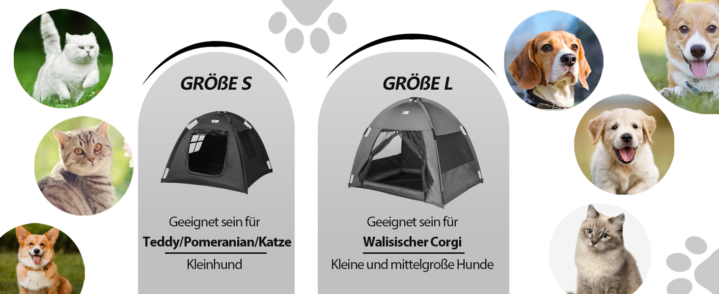 Зручне ліжко-будиночок для собак та котів Babyezz, сіре, L