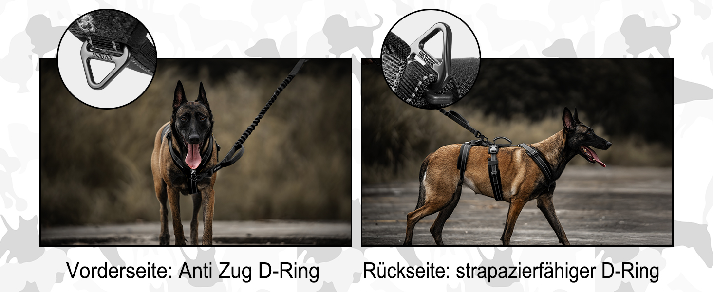 Нашийник для собак OneTigris HOUNDLOCK тактичний, чорний, M (14-27 кг)