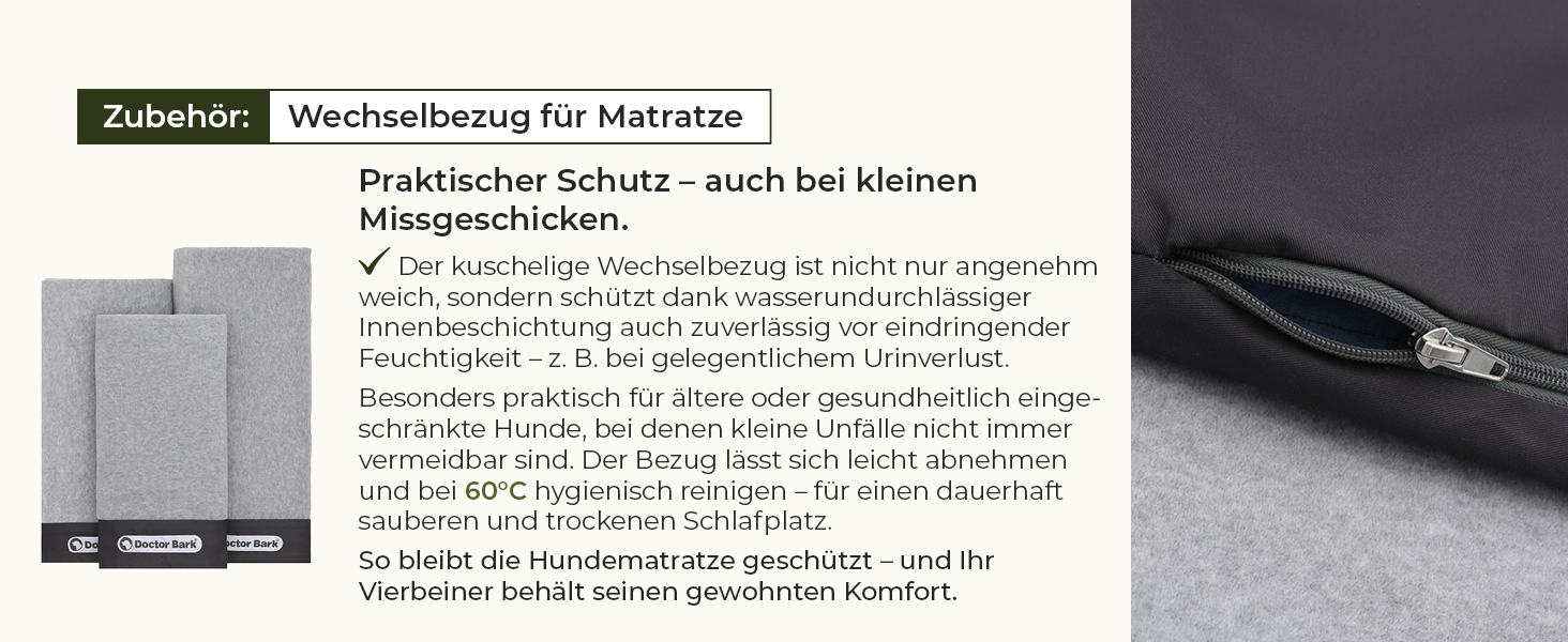 Ортопедичний матрац для собак Doctor Bark з флісовою поверхнею, великий (100x70 см, сірий)