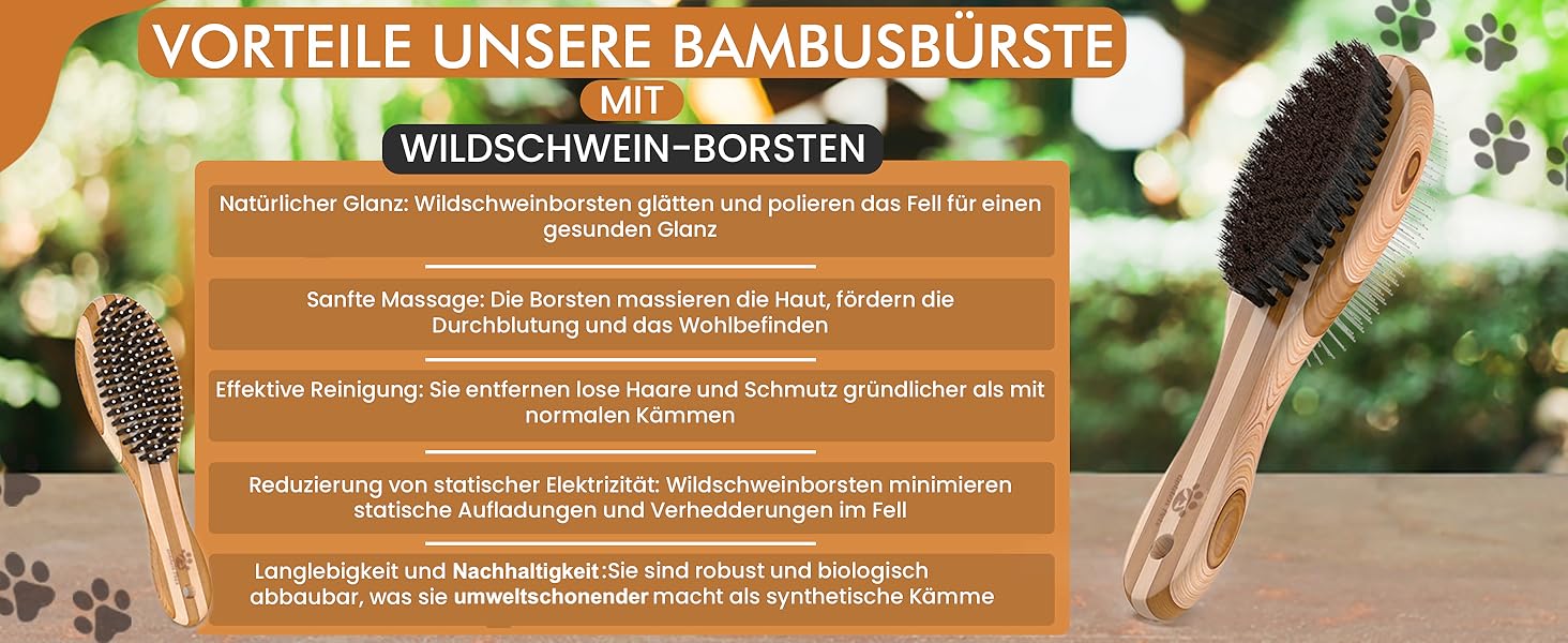 Бурштук для собак та котів 2-в-1: розчісування та вичісування | Для короткого та середнього хутра | Гребінець для підшерстка | + Посібник з догляду | 1 шт.