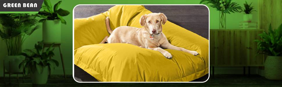 Ліжко для собак середніх та великих порід 140x180 см: подушка, килимок, місце для сну, ліжко для тварин, диван для собак, ліжко для сну, матрац для собак. Бежевий колір.