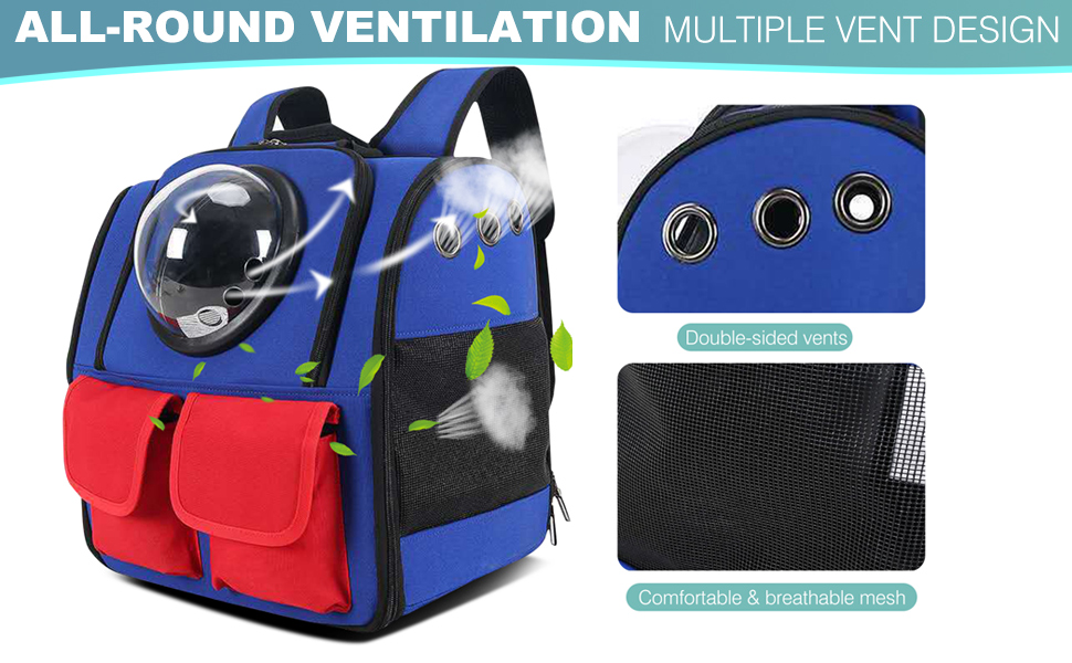 Рюкзак для кота PETCUTE, чорний, з висувною матрацом, для маленьких котів та собак, дихаючий, складаний, Oxford-Tuch