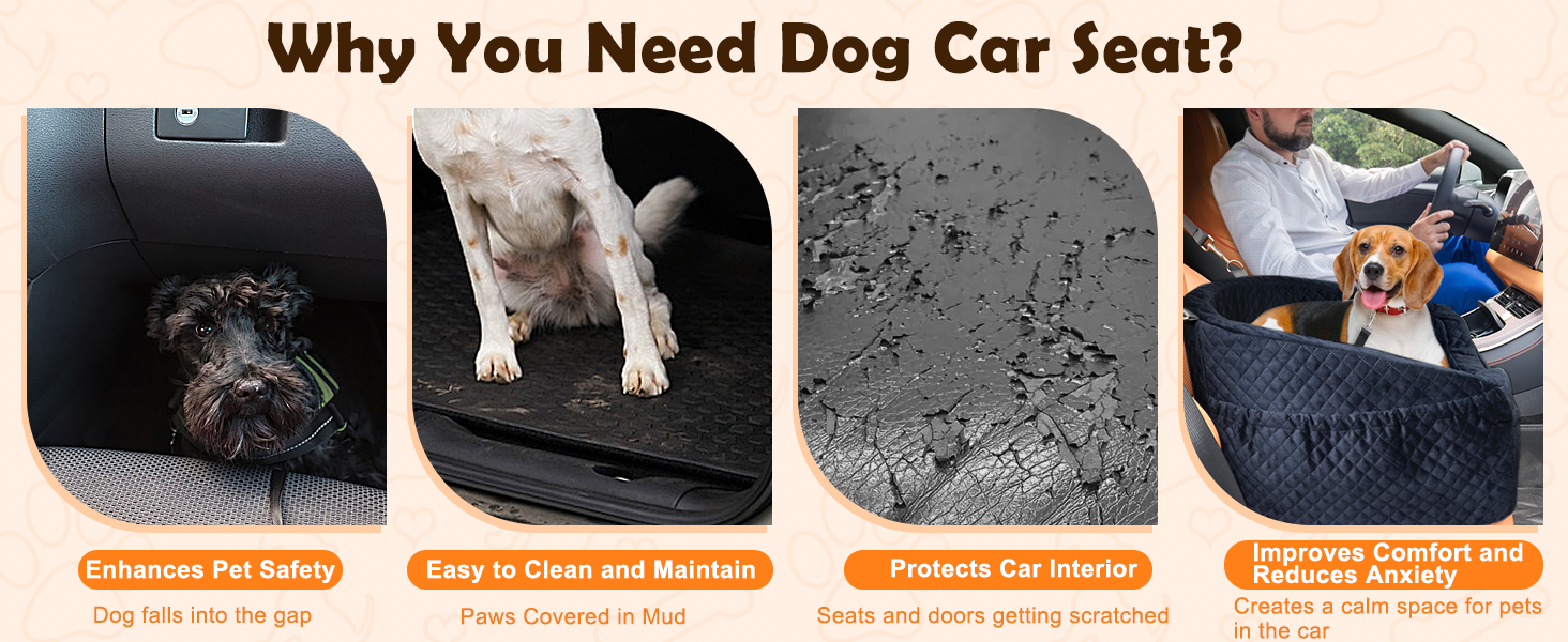 Автокрісло для собак маленьких порід, чорне. Знімне, миється, з підстаканниками та ременем безпеки. До 11,3 кг