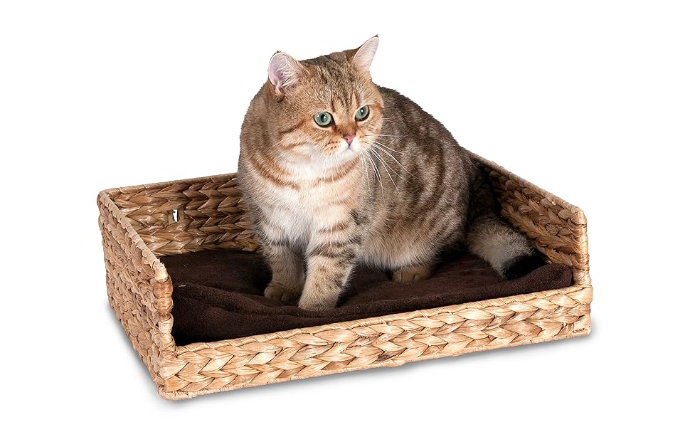 Лежанка для котів Karlie Banana Leaf De Luxe, 44 x 34 x 14 см