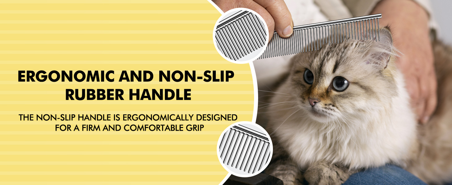 Гребінець для вичісування собак та котів OneCut - вичісування, розплутування, видалення ковтунів (червоний)