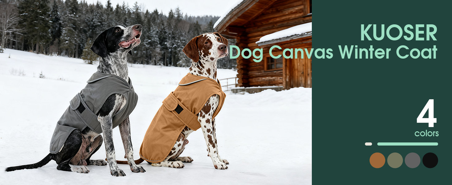 Зимовий теплий одяг для собак Kuoser: водонепроникний та вітронепроникний жилет з відбиваючими елементами, XS-3XL (обхват грудей 50-65 см)