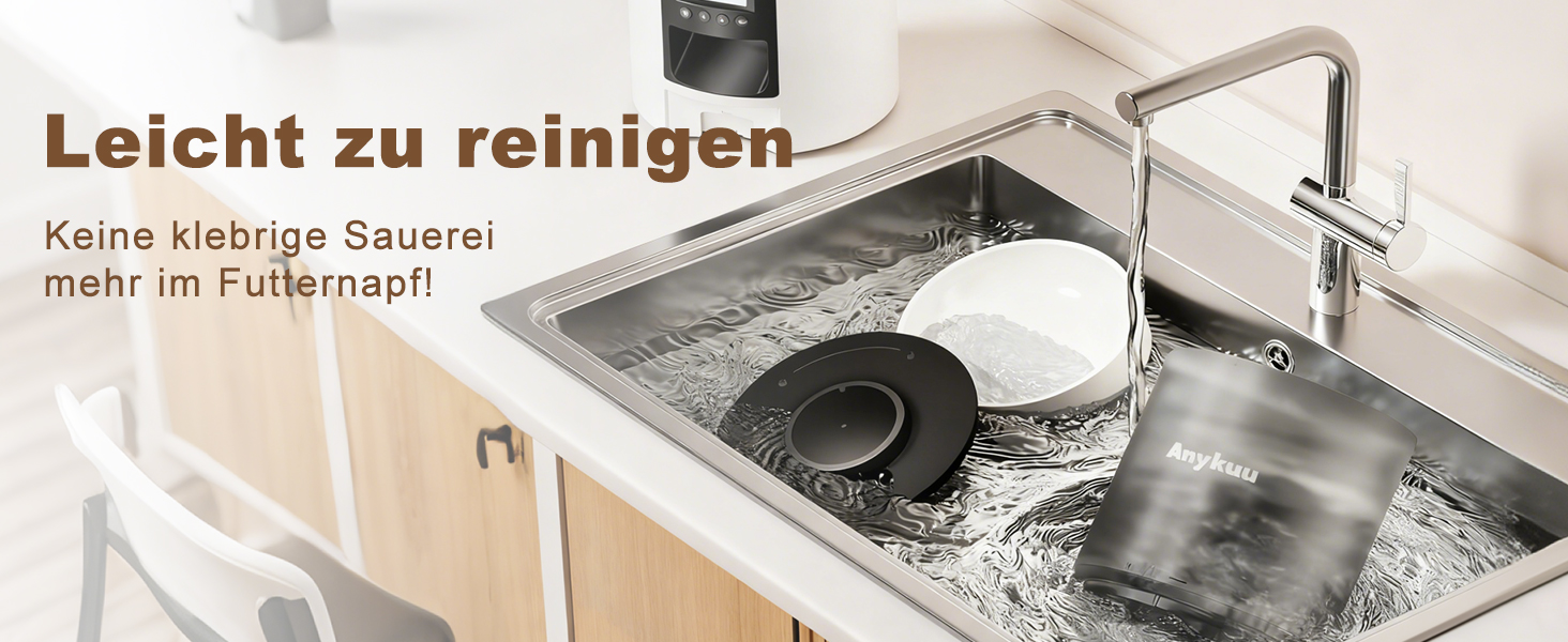 Автоматичний годівниця для котів та собак Anykuu 4L з таймером та контролем порцій. Автоматичний диспенсер для сухого корму з функцією запису (10с) для маленьких та середніх тварин, білий