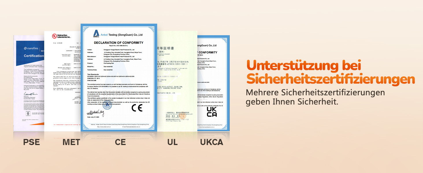 Електричний килимок для тварин Pecute, 40x50 см - зі стабільною температурою, для собак та котів