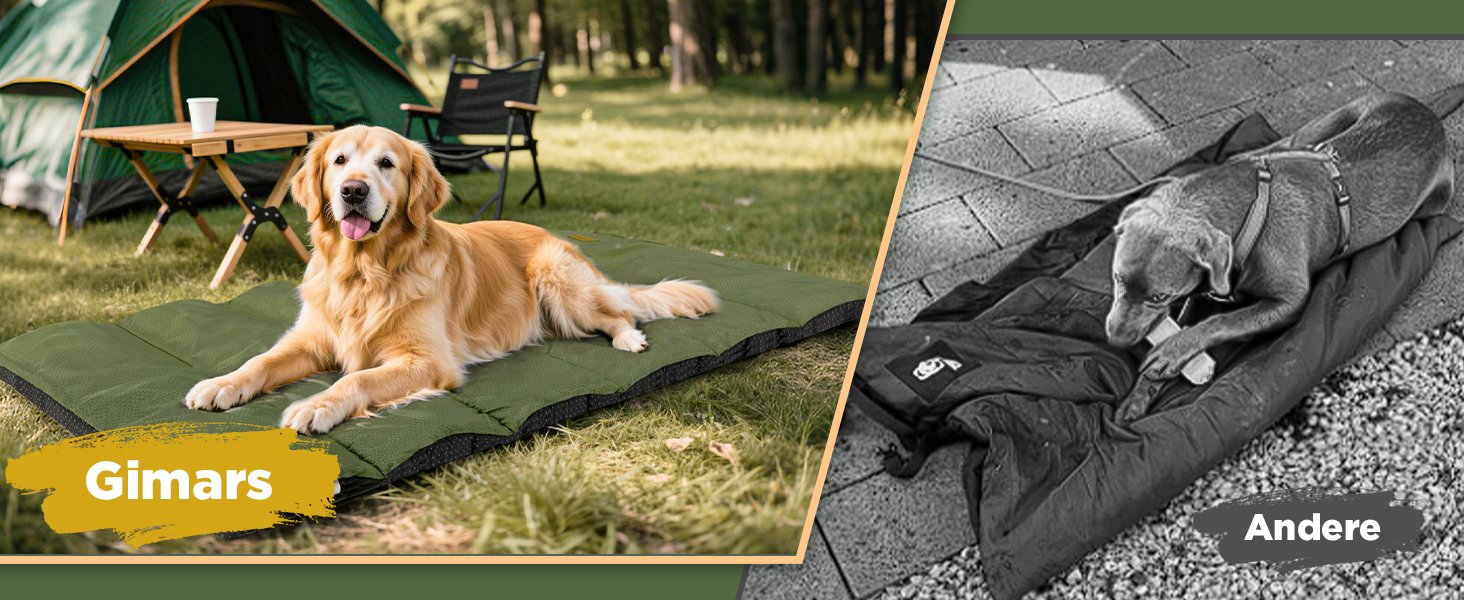 Гімcарс: Лежанка для собак на вулицю з водонепроникною плівкою, легка в розкладанні, для великих та середніх собак, портативна, складана, миється
