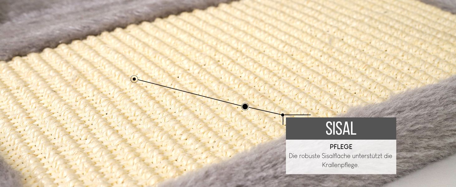 Котячий будиночок Lionto з дряпалкою, іграшкою та мотузкою, 40x30 см, сірий