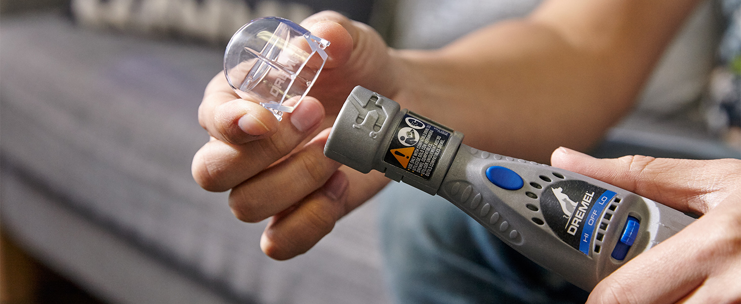 Електричний точило для кігтів Dremel 7020 PGK з тихим мотором, набір для стрижки кігтів (4 насадки; змінна швидкість 7000-18000 об/хв для котів та собак) з 4 шліфувальними дисками