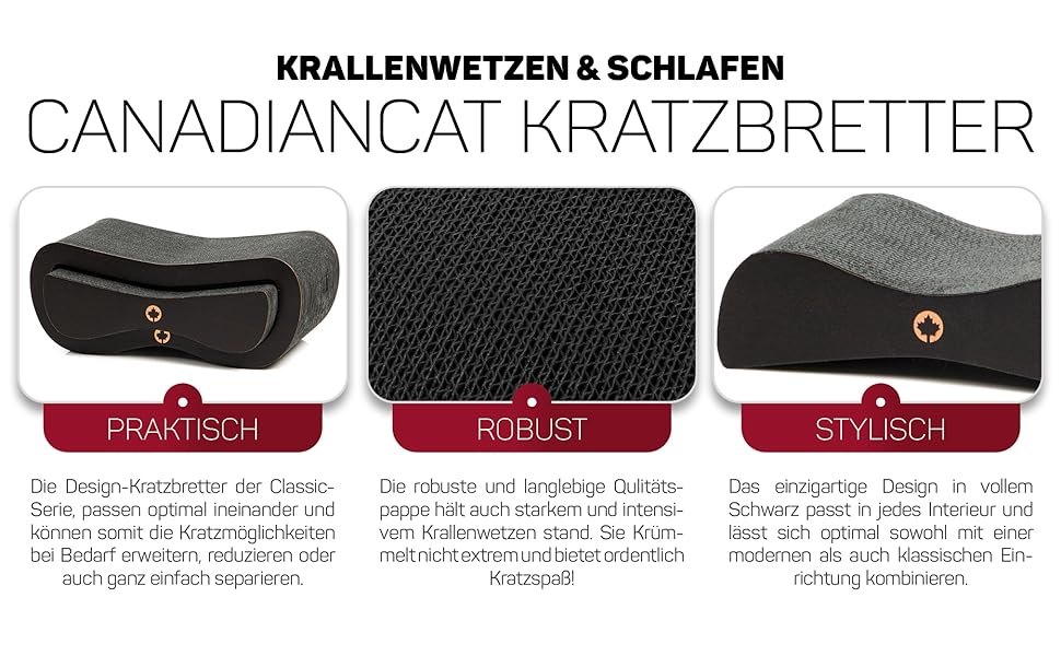 Котячий будиночок Kratzbrett Satellite SMALL Black Edition: когтеточка з картонної поверхні та котячої м'яти, 37x10x23 см