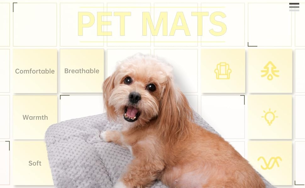 Килимок для собак та котів, 60x80 см, сірий - м'який, дихаючий, машинного прання