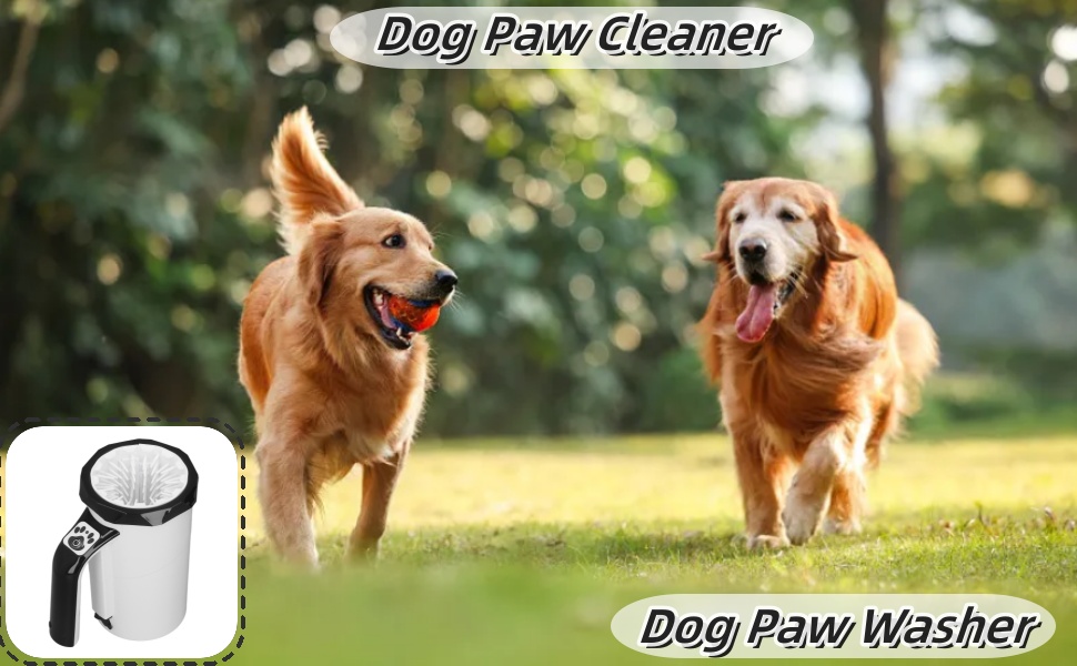 Автоматичний мийка лап для собак, портативна, розділена, ручна, перезаряджувана. Підходить для середніх та великих собак