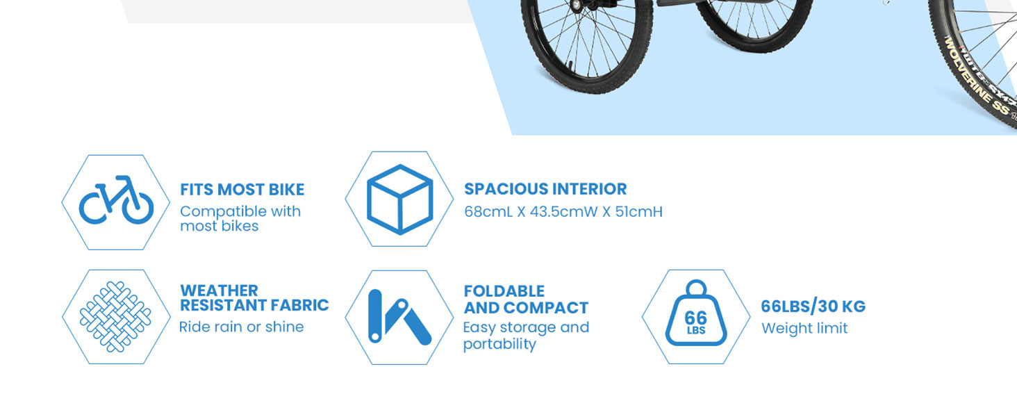 Причіп для собак SEPNINE® 2-в-1 для велосипеда та джоггінгу, до 30 кг, помаранчевий