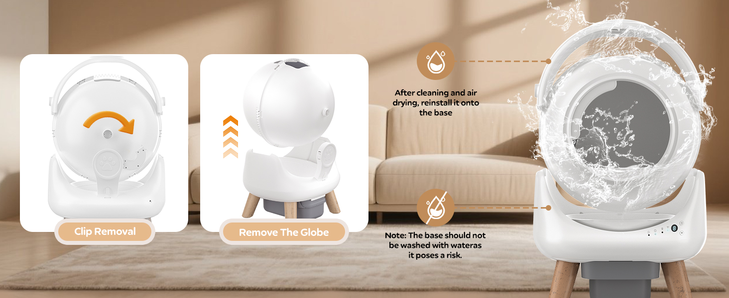 Автоматичний лоток для котів з 4 датчиками, керуванням через APP, для кількох котів, білий, Smart-лоток white-A1