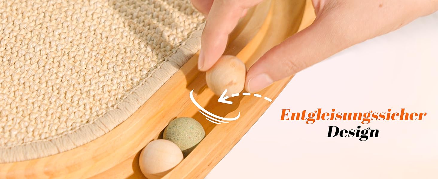 CheerPals Кігтеточка для котів 2-в-1 з натурального сизалю та м'яти, з масивного ясеня, 43x33x3 см