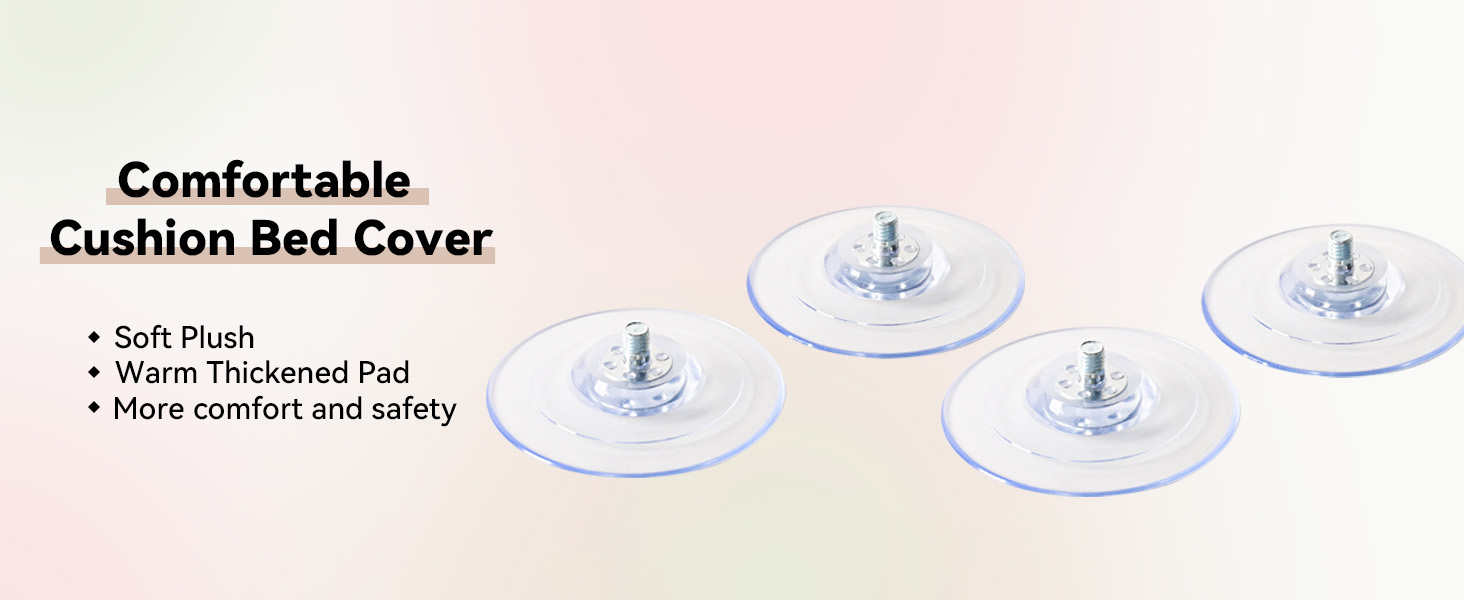 Килимок для котів на вікно CareCooo, лежанка для котів на вікно з м'яким знімним чохлом, стабільна лежанка для котів на вікно до 18 кг, розмір M (52x30 см), білий