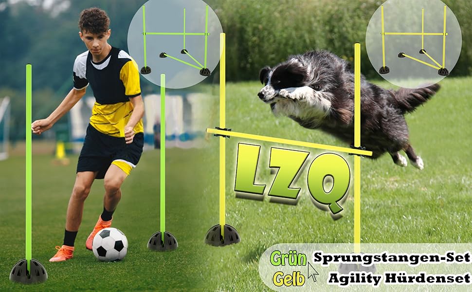 Набір стрибкових стіжок LZQ для розвитку спритності та координації. Ідеально для спортивних клубів та шкіл. Зелений колір