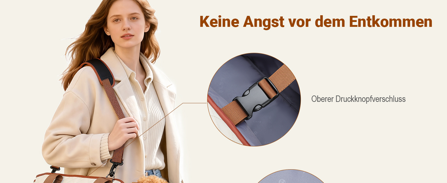 Транспортна сумка для собак та котів до 5 кг, чорно-бежева